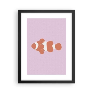 Póster en marco negro - Tratando de recordar el camino - 30x40 cm