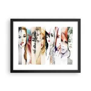 Póster en marco negro - Y siempre eres tú - 40x30 cm