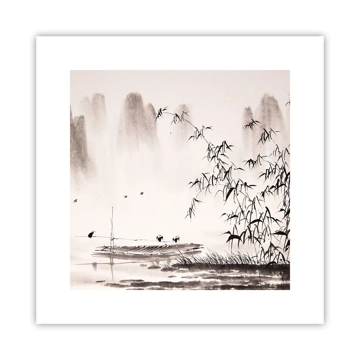 Póster - El silencio de los arrozales - 30x30 cm