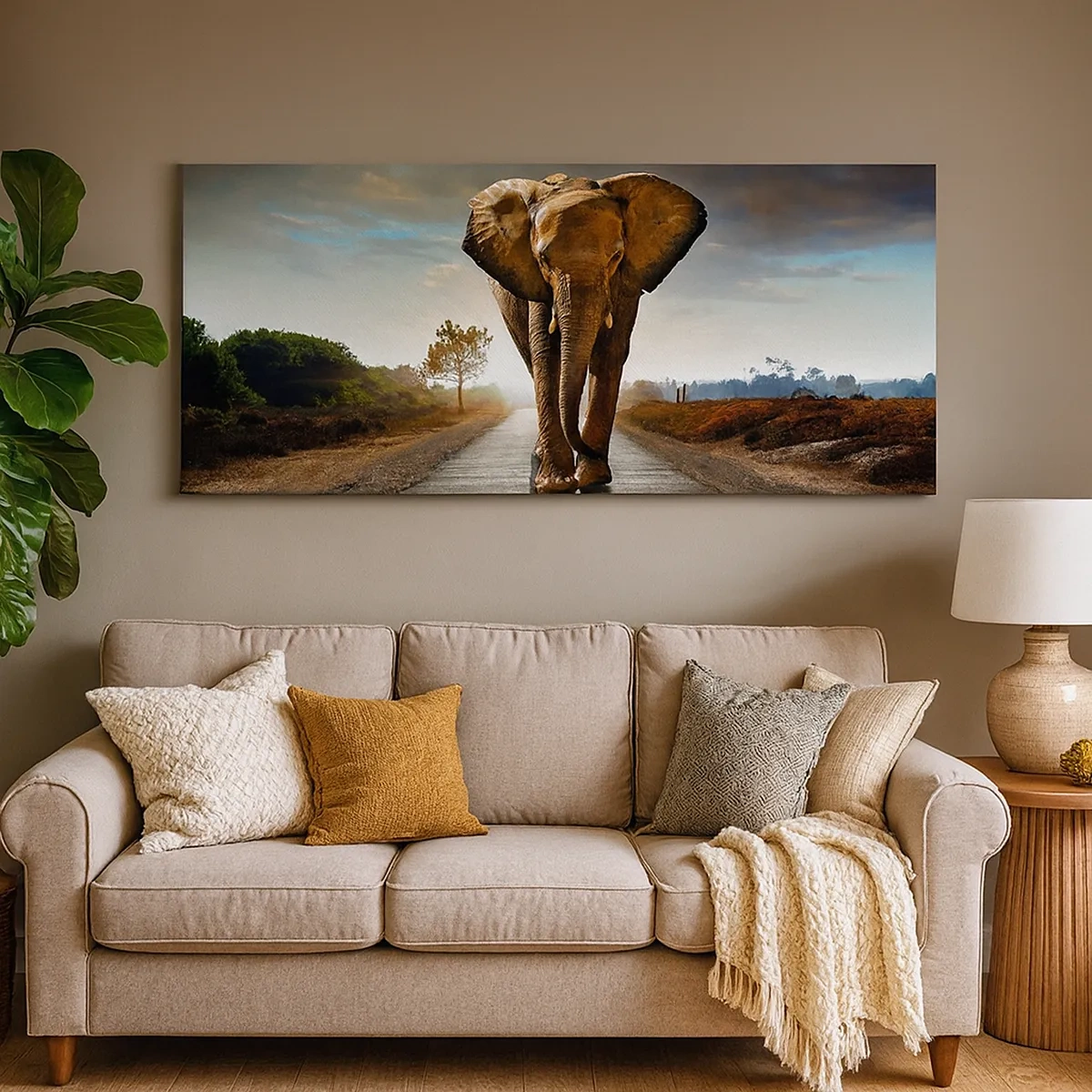 Cuadro sobre lienzo - Impresión de Imagen - Y para nada en un almacén de porcelana - 30x30 cm