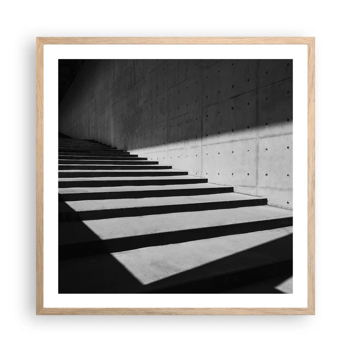 Póster en marco roble claro - La cruda belleza del modernismo - 60x60 cm