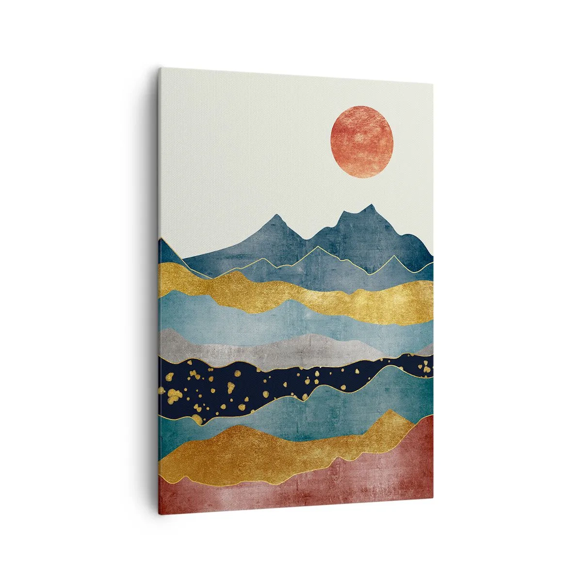 Cuadro sobre lienzo - Impresión de Imagen - Sección transversal del mundo - 70x100 cm