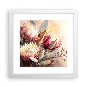 Póster en marco blanco - De perfil y de frente - 30x30 cm