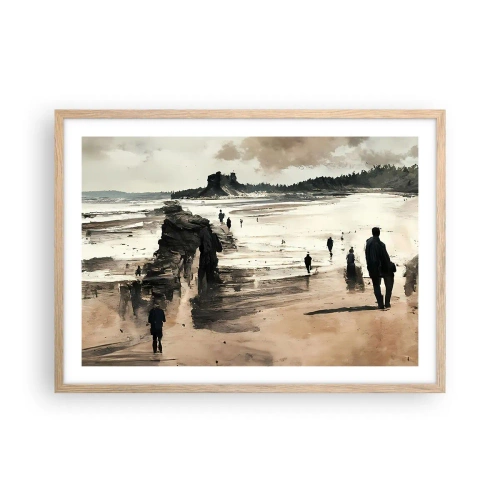 Póster en marco roble claro - Un sueño evocado - 70x50 cm