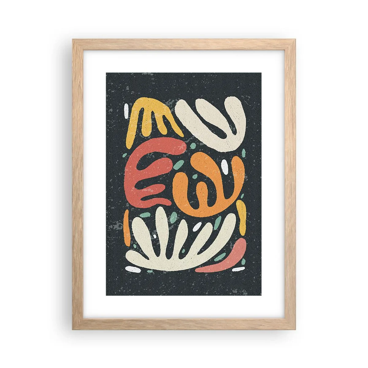 Póster en marco roble claro - Composición - Estoy a punto de atraparte - 30x40 cm