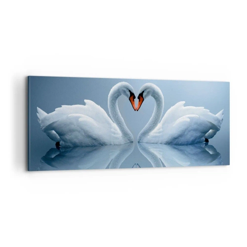 Cuadro sobre lienzo - Impresión de Imagen - Tiempo de amor - 100x40 cm
