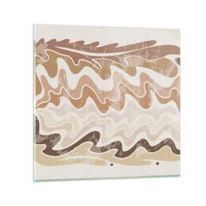 Cuadro sobre vidrio - Impresiones sobre Vidrio - Buena energía - buenas emociones - 30x30 cm