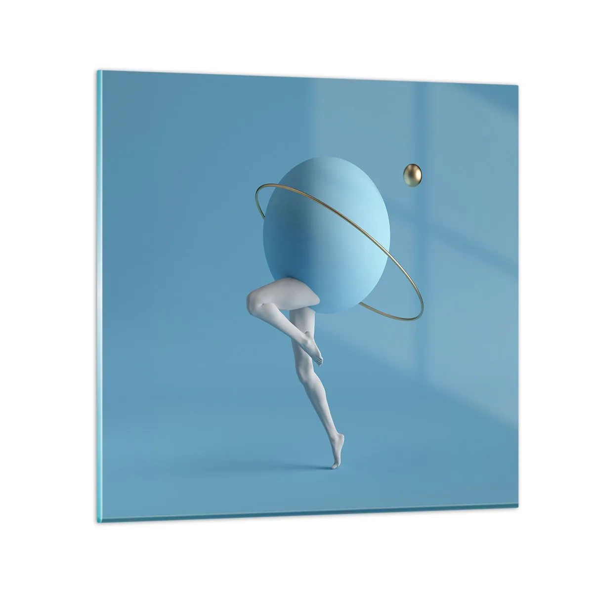 Cuadro sobre vidrio - Impresiones sobre Vidrio - Y los planetas se vuelven locos - 50x50 cm