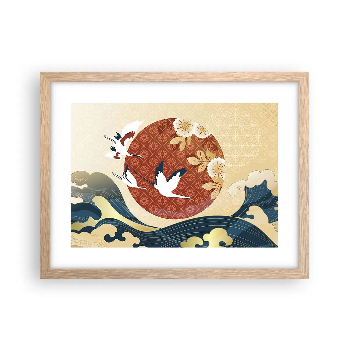 Póster en marco roble claro - Un cuento de hadas japonés - 40x30 cm