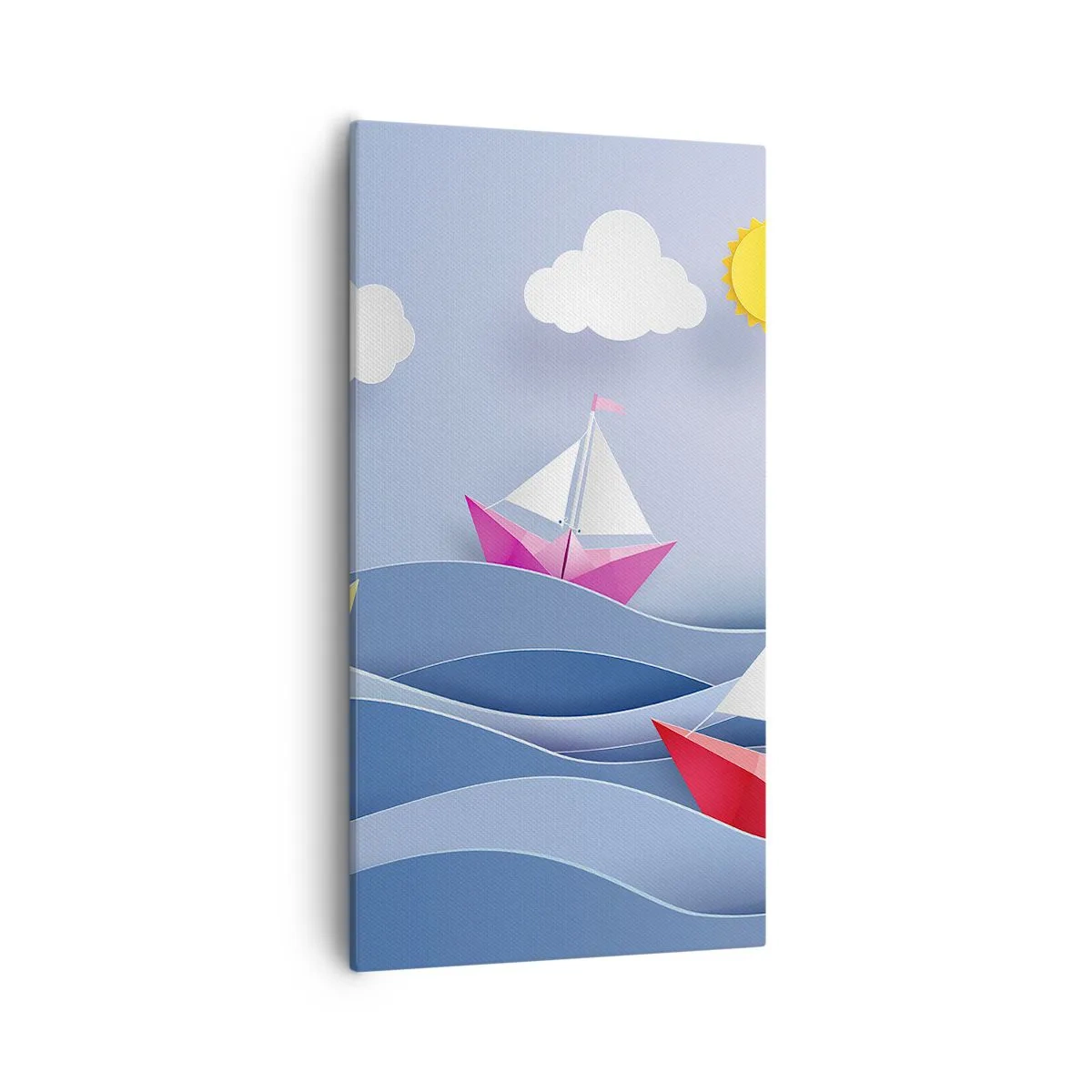 Cuadro sobre lienzo - Impresión de Imagen - Oh, qué agradable es balancearse entre las olas - 55x100 cm