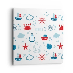 Cuadro sobre lienzo - Impresión de Imagen - Un cuento de mar - 30x30 cm