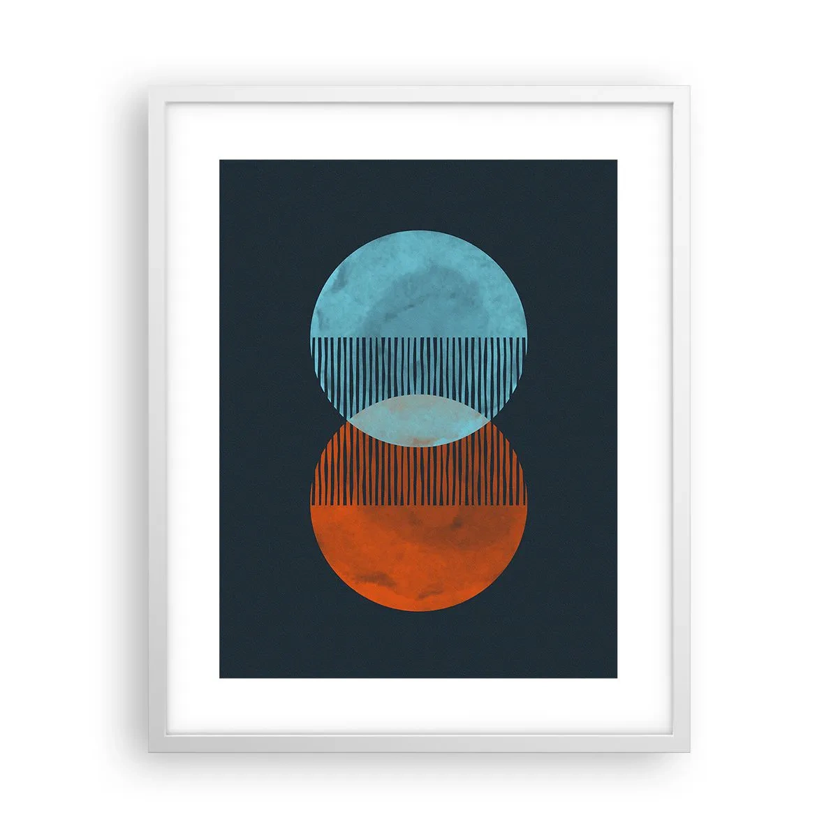 Póster en marco blanco - Fantasía astronómica - 40x50 cm