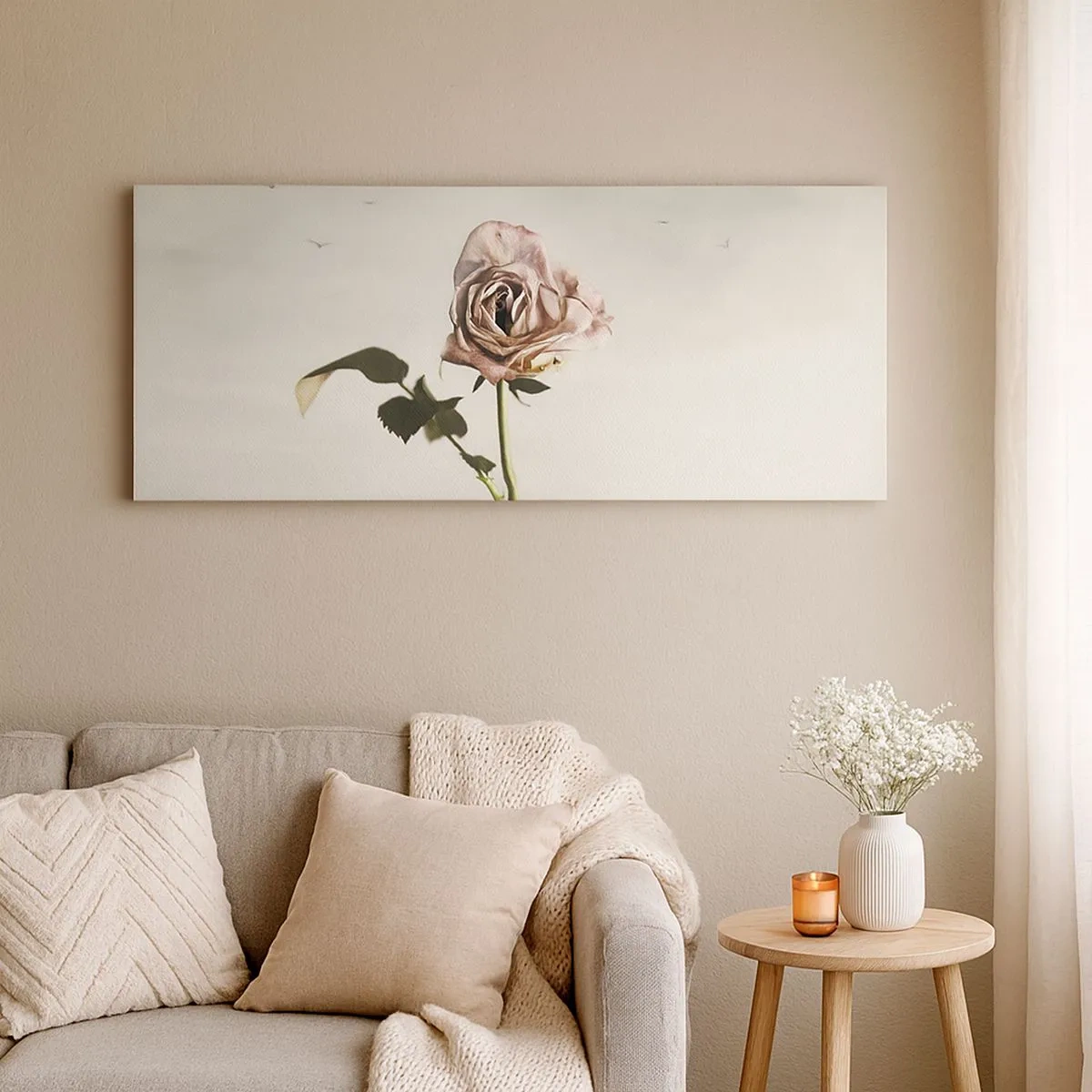 Cuadro sobre lienzo - Impresión de Imagen - Bienvenida a la primavera - 100x40 cm