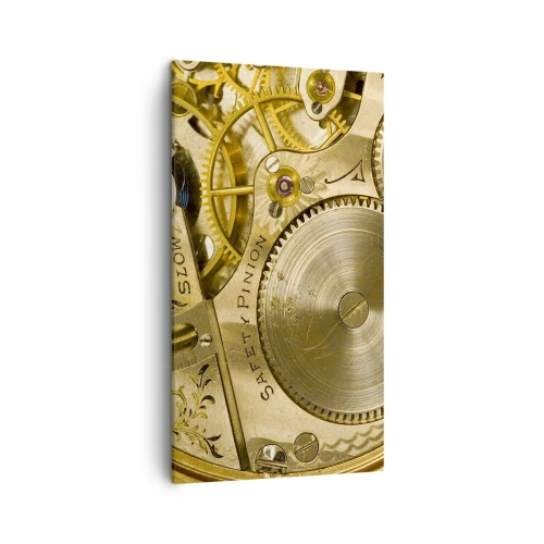 Cuadro sobre lienzo - Impresión de Imagen - Siga el ritmo de los tiempos - 45x80 cm