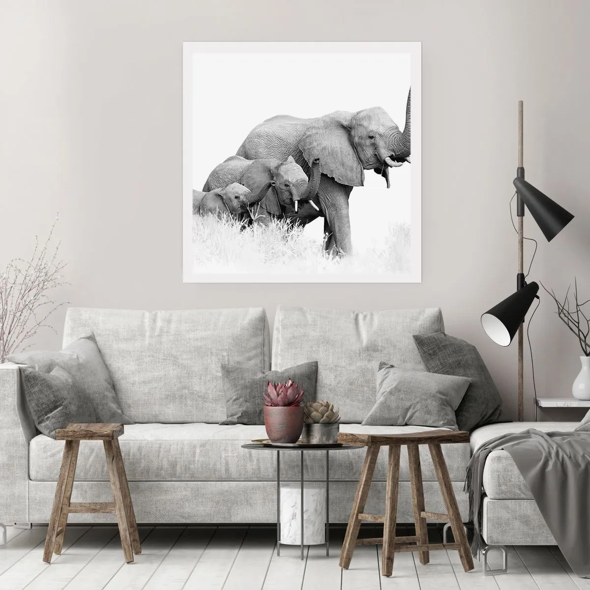 Póster - Uno, dos, tres - 60x60 cm