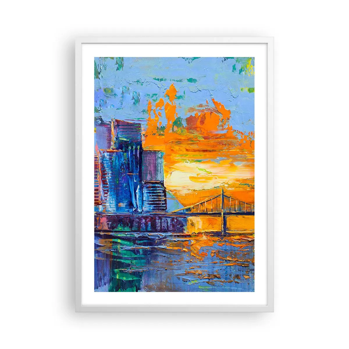 Póster en marco blanco - Cultura y naturaleza - 50x70 cm