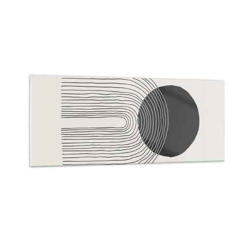 Cuadro sobre vidrio - Impresiones sobre Vidrio - Temblor y certeza - 100x40 cm