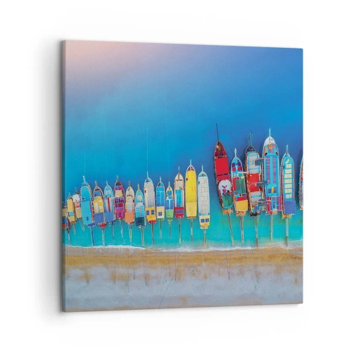 Cuadro sobre lienzo - Impresión de Imagen - A vista de pájaro - 50x50 cm