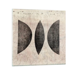 Cuadro sobre vidrio - Impresiones sobre Vidrio - Abstracción étnica - 30x30 cm