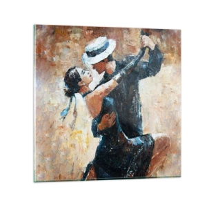 Cuadro sobre vidrio - Impresiones sobre Vidrio - Estilo Rudolf Valentino - 30x30 cm