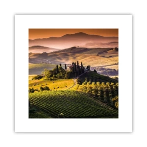 Póster - Paisaje toscano - 30x30 cm