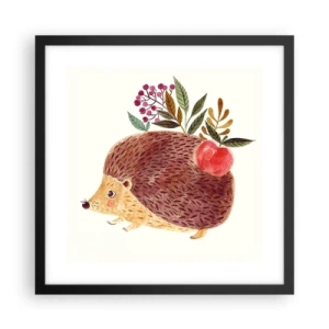 Póster en marco negro - Y ya te gusto - 40x40 cm