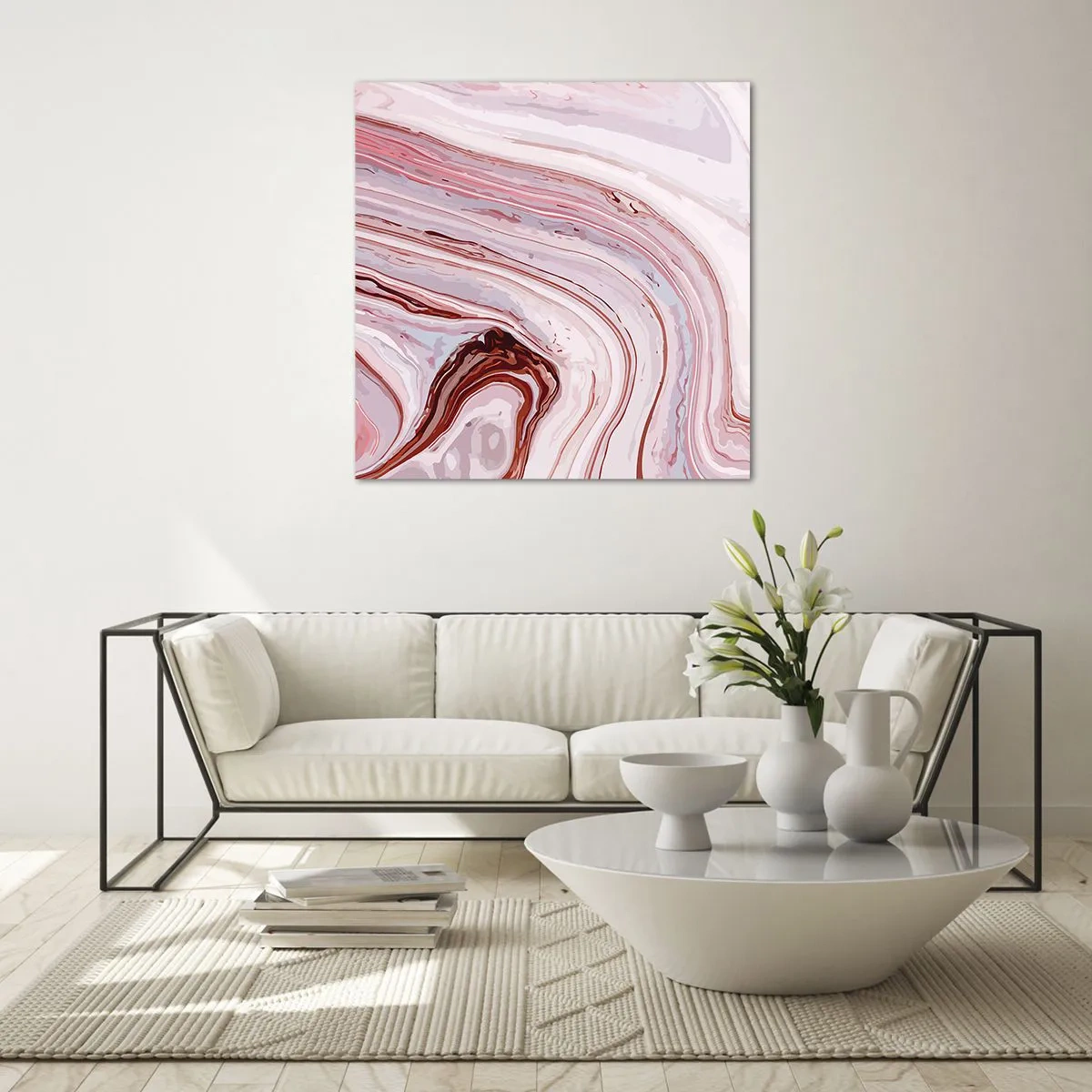 Cuadro sobre vidrio - Impresiones sobre Vidrio - Cambio de dirección - 40x40 cm