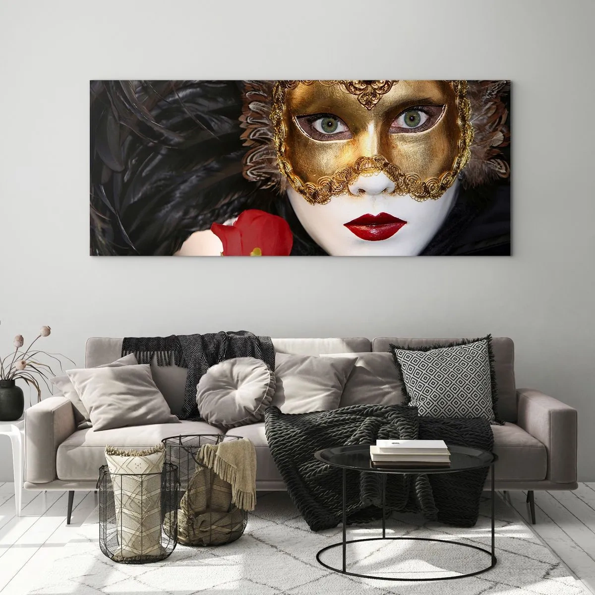 Cuadro sobre vidrio - Impresiones sobre Vidrio - Porque la vida es un gran baile - 100x40 cm