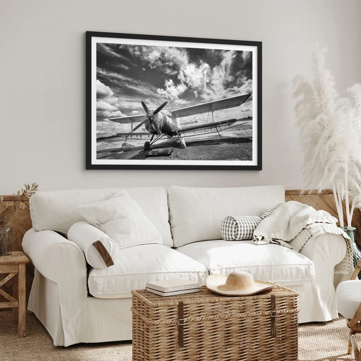 Póster en marco negro - No puedo esperar - 70x50 cm