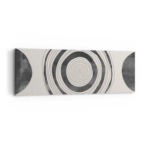 Cuadro sobre lienzo - Impresión de Imagen - Lo importante es lo que hay entre medias - 90x30 cm