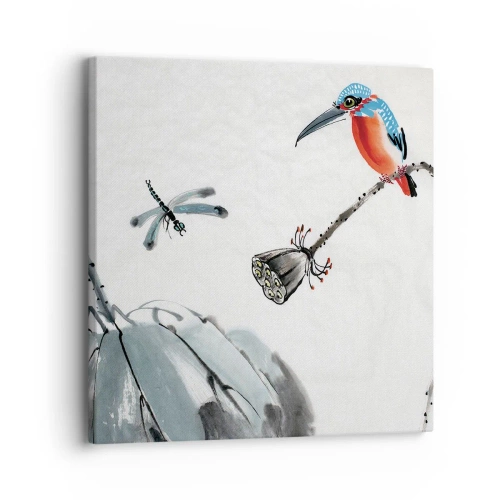 Cuadro sobre lienzo - Impresión de Imagen - La vida de la pradera - 30x30 cm