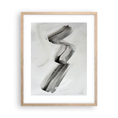 Póster en marco roble claro - Solo por diversión - 40x50 cm