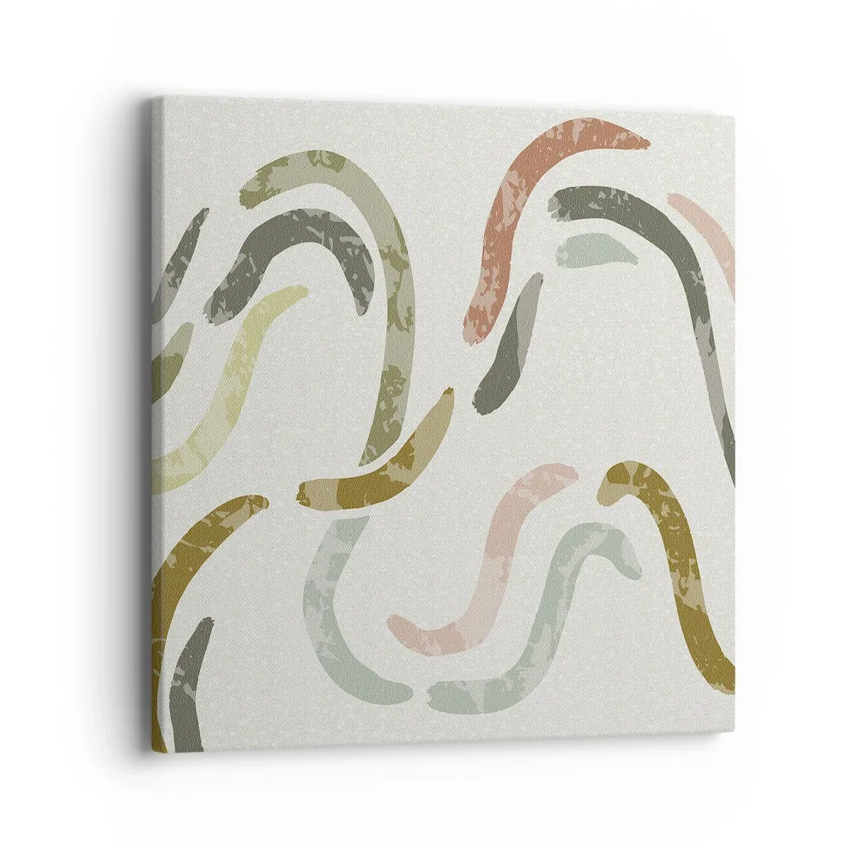 Cuadro sobre lienzo - Impresión de Imagen - La alegre danza de la abstracción - 40x40 cm