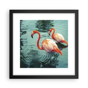 Póster en marco negro - Estamos de moda - 30x30 cm