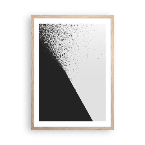 Póster en marco roble claro - Cada vez más rápido, cada vez más alto - 50x70 cm