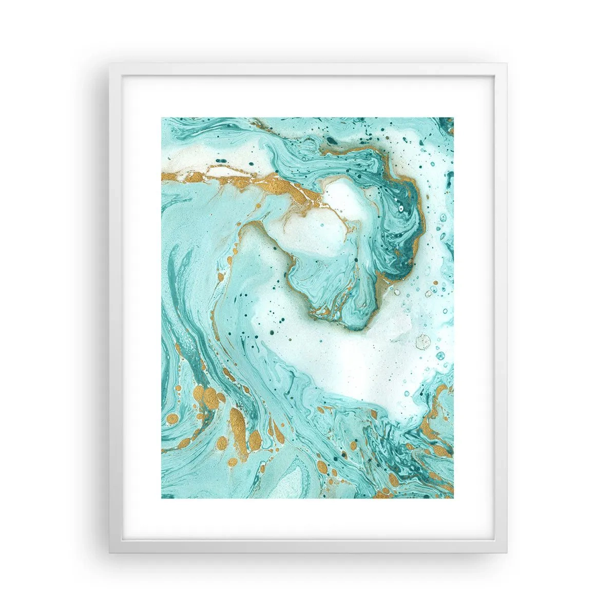 Póster en marco blanco - Bajo la gran ola del periodo Edo - 40x50 cm