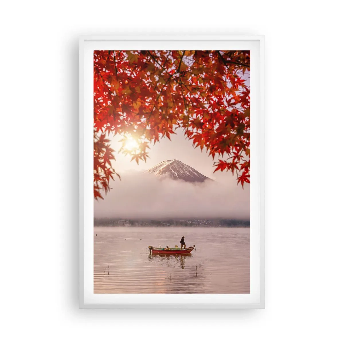 Póster en marco blanco - Estilo japonés - 61x91 cm