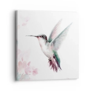 Cuadro sobre lienzo - Impresión de Imagen - Plasmando el aleteo - 30x30 cm