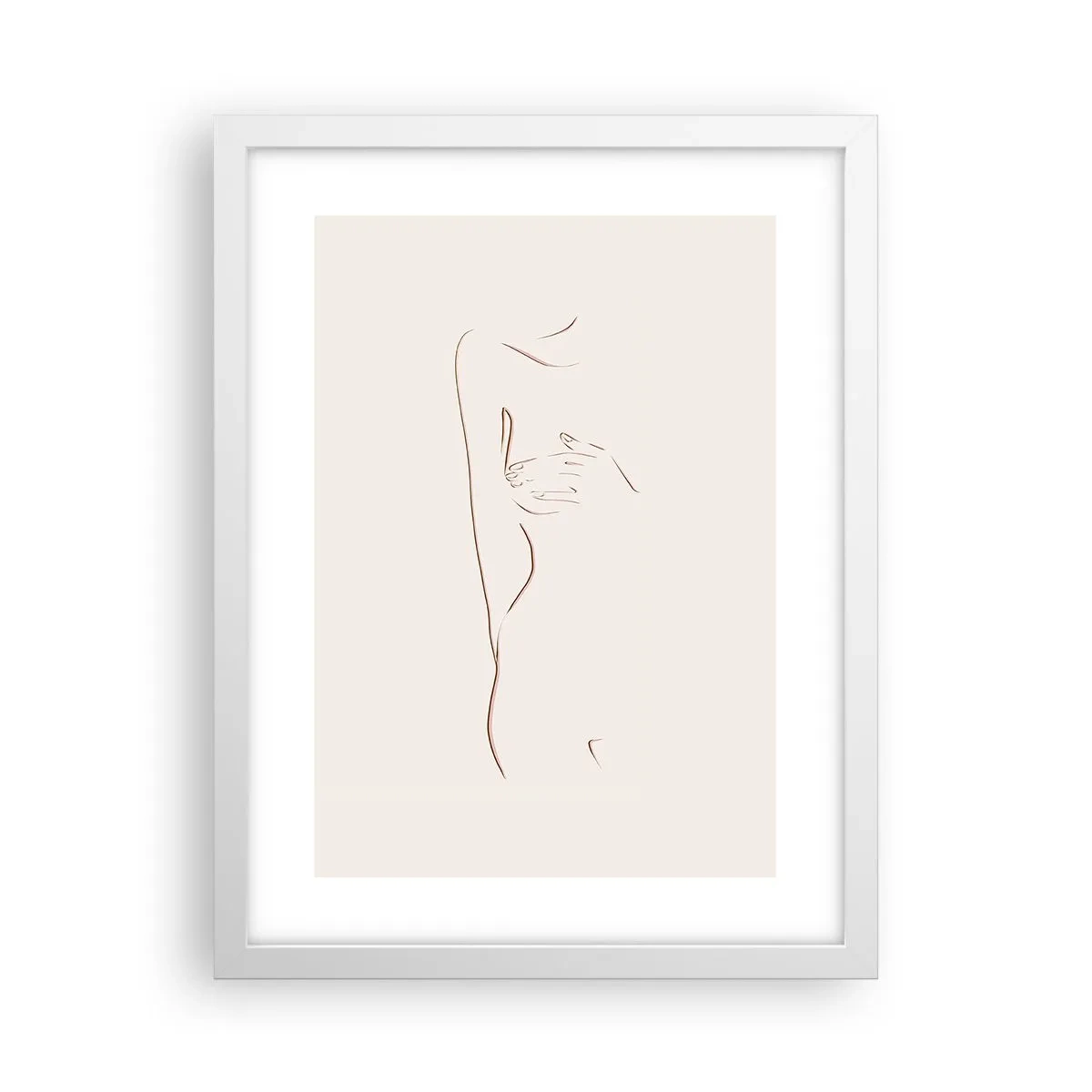 Póster en marco blanco - La forma del deseo - 30x40 cm