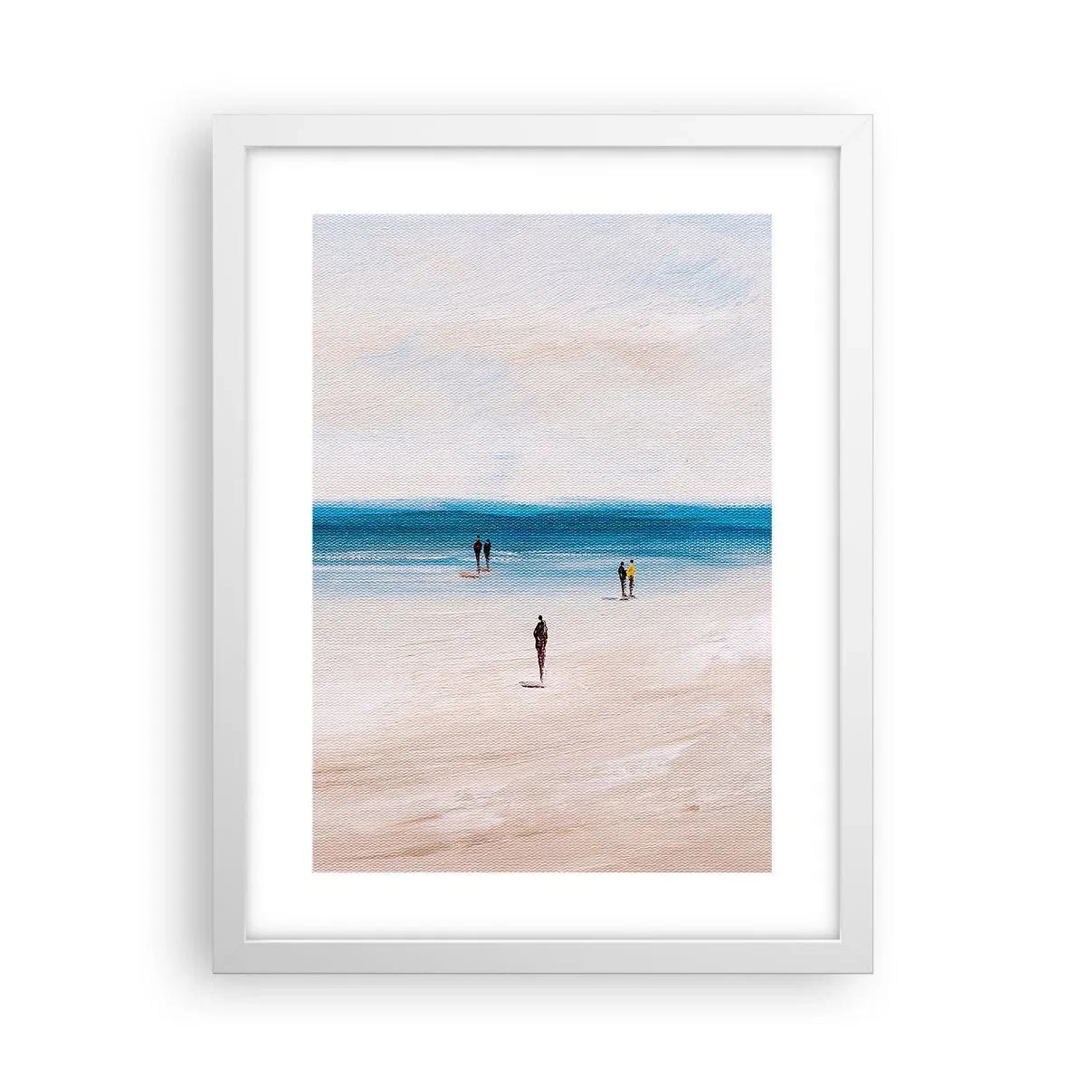 Póster en marco blanco - Necesidad natural - 30x40 cm