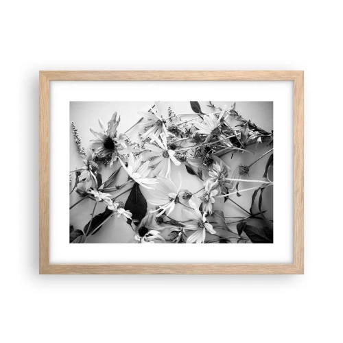 Póster en marco roble claro - Un no ramo de flores - 40x30 cm