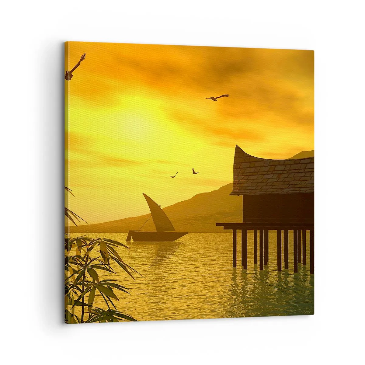 Cuadro sobre lienzo - Impresión de Imagen - La ansiada paz - 60x60 cm