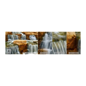 Muestra de fotomural Premium Sand - Escalera al cielo - Cascada, Naturaleza, Paisaje - 100x30 cm
