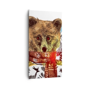 Cuadro sobre lienzo - Impresión de Imagen - Así paso yo el invierno - 65x120 cm