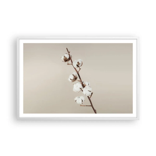 Póster en marco blanco - En la fuente de la suavidad - 91x61 cm