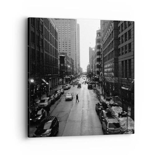 Cuadro sobre lienzo - Impresión de Imagen - Un día como otro cualquiera - 40x40 cm