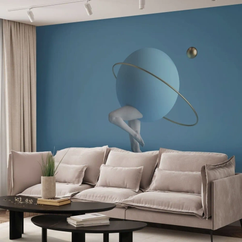 Fotomural Autadhesivo Deluxe Sticker - Y los planetas se vuelven locos - Abstracción, Piernas, Tridimensional - 200x140 cm