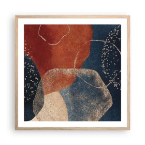Póster en marco roble claro - La ligereza del ser - 60x60 cm