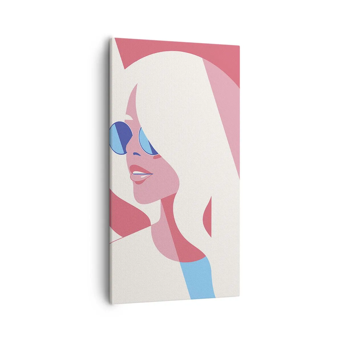 Cuadro sobre lienzo - Impresión de Imagen - Rubia frente al sol - 55x100 cm