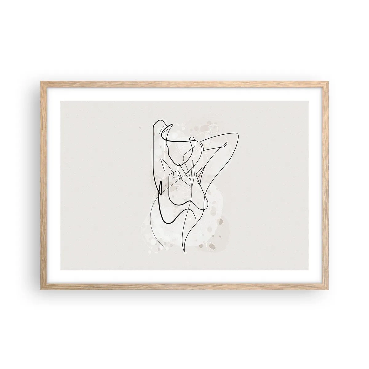 Póster en marco roble claro - El arte de la seducción - 70x50 cm